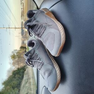 Gray Mesh Athletic Sneakers